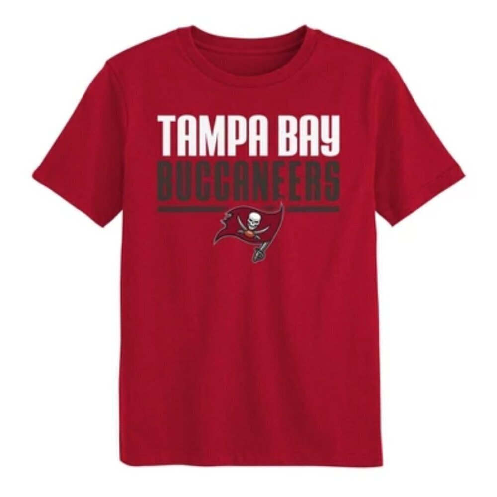 NFL Tampa Bay Buccaneers Boys' Short Sleeve Cotton T-Shirt .